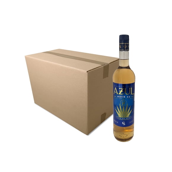 Caja Licor de Agave Azul Doce 22 Oro 1000 Ml Azul Doce 22 Licor de Agave