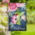 thumbnail image 2 of Welcome Hummingbird Blue Yard Flag 11.5in x 18in, 2 of 8