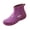 Y-50 Purple, variant on Y-50 Black Ladies Waterproof Round Toe Rain Boots Short Comfortable Casual Slip On Fall Winter Versatile Shoes