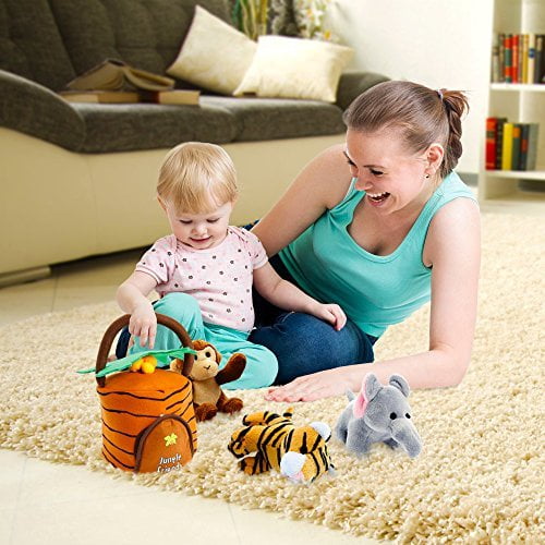 kleeger plush talking jungle animals