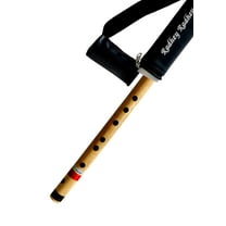 Musical Combo Flutes C Natural 7 Hole (19 Inch) & DD Base (24 Inch) Bamboo Flute Bansuri with Flute Carry Bag Free By Indian Collectible