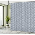 thumbnail image 4 of Ambesonne Nautical Shower Curtain, Sail Boats Anchor Ship, 69"Wx75"L, Ivory Blue Grey, 4 of 4