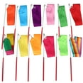 thumbnail image 1 of MasteelfCA 12pcs 2 Meters Rhythmic Art Gymnastics Ribbon with Stick Children Dancing Streamers Riband Rod for Gymnastics, 1 of 8