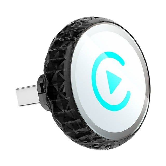 Adaptador USB 2 en 1 Inalámbrico CarPlay para Android Auto BT+WIFI Mini Smart AI Box Convierte Conectar y Usar con Cable A Inalámbrico B