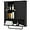 Black, variant on Bathroom Cabinet Wall Mounted Medicine Cabinets with Towels Bar, Over The Toilet Storage Cabinet with 2 Doors and Adjustable Shelf, White Wall Cabinet for Bathroom Laundry Kitchen