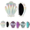 thumbnail image 2 of Hair Brush Creative Portable Shell Shape Hair Comb Detangling Brush for Women, 2 of 10