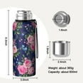 thumbnail image 7 of 20 Oz Pioneer Flower Coffee Tumbler Double Wall Insulated Stainless Steel Water Bottle | Metal Reusable Thermoses Flask with Cup Cap | Leak & Sweat Proof with Anti-Dust Lid, 7 of 7