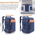 thumbnail image 2 of Mochila Lumesner Carry On de 40 litros de capacidad, resistente al agua, azul, 2 of 7