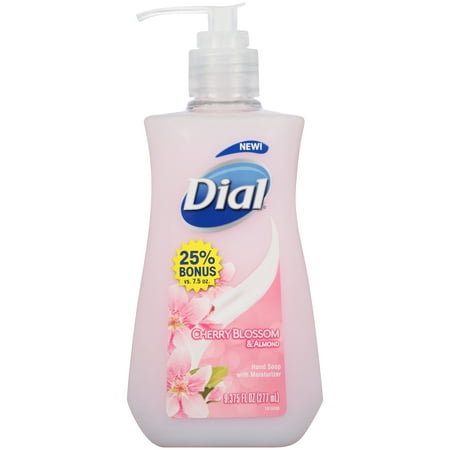 Dial Liquid Hand Soap with Moisturizer, Cherry Blossom & Almond, 9.375 Ounce Bonus Pack