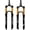 Gold, variant on ZTZ 26/27.5/29 inch MTB Air Suspension Fork, 1 1/8 to 1.5 inch Tapered Tube,120mm Travel,QR 9mm*100mm, Manual Lockout, Ultralight Front Fork for XC/AM Mountain Bike