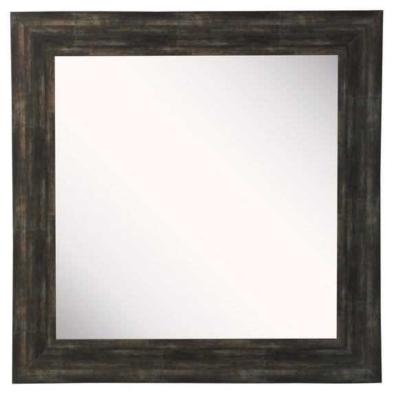 Rayne Mirrors Audrianna Marie Sterling Square Wall Mirror - Charcoal
