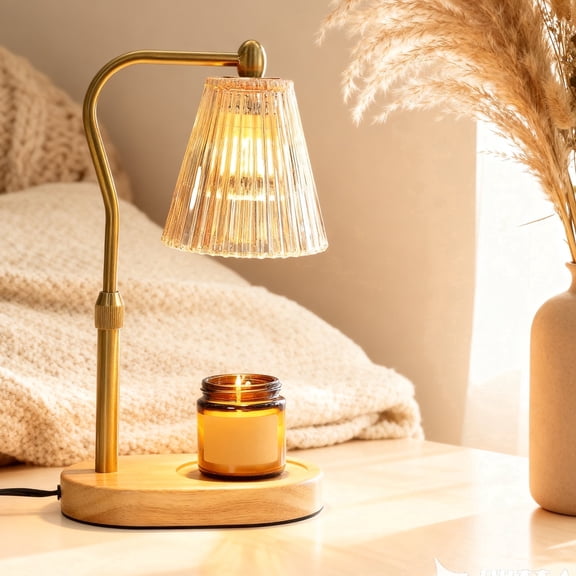 Beslands Candle Warmer Lamp with Timer & Dimmer, Adjustable Height Electric Wax Melter for Scented Jar Candles, Home Bedroom Decor,Mothers‘ day’gift idea