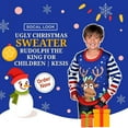 thumbnail image 3 of Kesis Kids Christmas Sweater, Children's Acrylic Holiday Pullover for Boys & Girls, 3-4 Years, 3 of 12