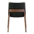 thumbnail image 3 of Moe's Home Collection Deco Dining Chair Black Pvc-Set Of Two, 3 of 4