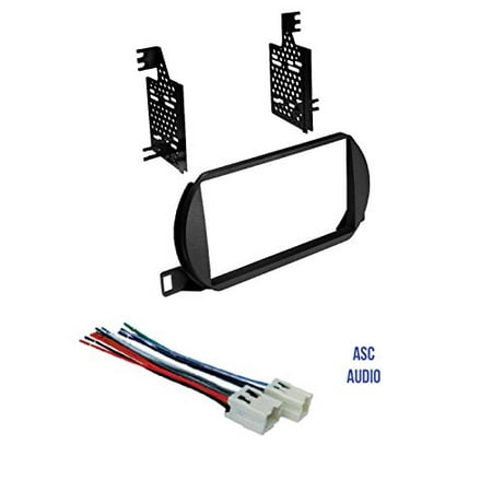 Altima 2008 Stereo ASC Car Stereo Dash Install Kit and Wire Harness for Installing a Double Din Radio for 2002 2003 2004 Nissan Altima ()