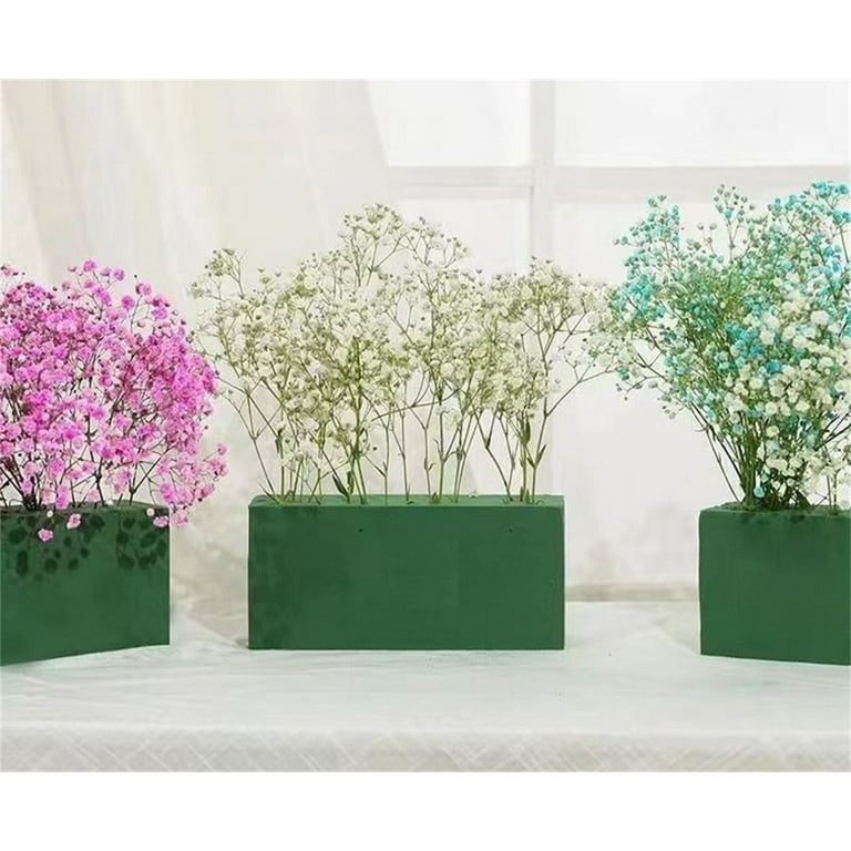  Floral Foam Blocks for Fresh and Artificial Flowers, 6 Pcs Each  8 L x 4 W x 3 H Wet and Dry Green Florist Foam for Weddings, Birthday  Parties and Holiday