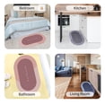 thumbnail image 3 of Amdohai Bath Mat 20 x 32 Inch Soft Floor Rug Oval Diatom Mud Non Slip Quick Dry Water Absorbent Shower Rug Machine Washable Bathroom Rug, 3 of 8