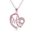 thumbnail image 1 of Collar con colgante en forma de corazón con letras para mamá, regalo para el día de la madre, rosa dorada BANYUO Electrónica, 1 of 5