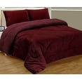 thumbnail image 1 of Home Must Haves 3 Piece Warm Super Thick Soft Borrego Sherpa Quilted Blanket Set, 1 of 7