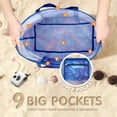 thumbnail image 7 of Livhil Mesh Beach Bag Rope Handles, Mesh Tote Bag for Women Contains Wicker Oversized Beach Tote Bag with 9 Small Pockets  (Jellyfish), 7 of 7