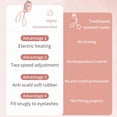 thumbnail image 2 of Electric Heated Eyelash Curler for Women – USB Rechargeable Heated Lash Curler with Quick Heat-Up, Multi-Temp Settings, 24H Natural Curl, Anti-Scald Silicone, Portable Makeup Tool, Pink, 2 of 6