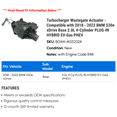 thumbnail image 2 of Turbocharger Wastegate Actuator - Compatible with 2018 - 2022 BMW 530e xDrive Base 2.0L 4-Cylinder PLUG-IN HYBRID EV-Gas PHEV 2019 2020 2021, 2 of 2