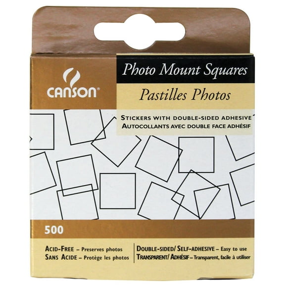 (Price/PK)Canson C100510369 Archival Self-Adhesive Photo Corners & Squares