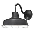 thumbnail image 2 of Westinghouse Westinghouse Lighting 6131300 Academy Vintage-Style One Light Dimmable LED Outdoor Wall Fixture, Dark Sky Friendly, Textured Black Finish, Removable Nickel Luster Cage, 2 of 9