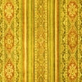 thumbnail image 1 of Ahgly Company Indoor Square Abstract Yellow Modern Area Rugs, 8' Square, 1 of 4