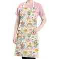 thumbnail image 5 of Fairy Princess Rainbow Pattern Apron-Garden Aprons for Women with Pockets-Cotton Linen Waterproof Kitchen Cooking Gardening Aprons Adjustable for Kitchen,Cooking,BBQ and Salon 33x27 Inch, 5 of 7