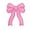 Pink, variant on On Glitter Sweatshirt Side Bow Embroidered Patch Cute Sequin Applique Sew On Fabric Shiny DIY Decorative Accessories For Girls Needle and thread case