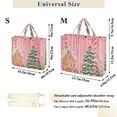 thumbnail image 2 of FORMRS Womens Corduroy Tote Bag Crossbody Shoulder Handbag with Pocket, Brown Gingerbread House, 2 of 7