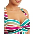 thumbnail image 4 of Women's Plus Terra Stripe Bikini Swimsuit Top, 4 of 4