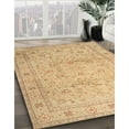 thumbnail image 3 of Ahgly Company Machine Washable Indoor Square Traditional Chrome Gold Yellow Area Rugs, 6' Square, 3 of 7