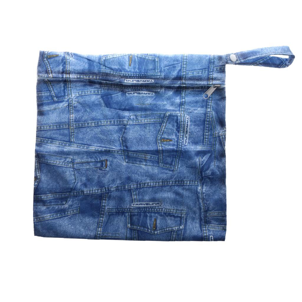 Waterproof Reusable Zip Wet Dry Bag for Infant Cloth Diaper Nappy Swim Bag FI 