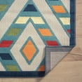 thumbnail image 6 of Laddha Home Designs 3.5' x 5.5' Diamond Striped Power Loomed Indoor Outdoor Area Throw Rug -, 6 of 9