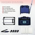 thumbnail image 6 of Cat Carrier with Wheels Soft Carrier for Puppy Cats Under 44lbs, Rolling Cat Carrier for Travel, Camping, Outdoor, 6 of 7