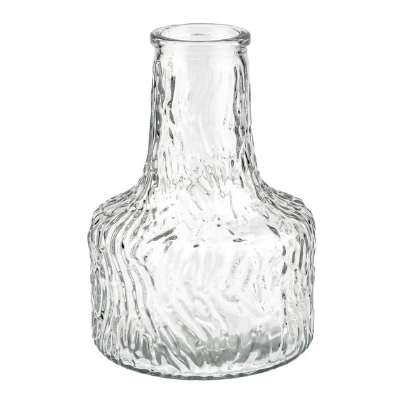 Unique Bargains Glass Vase for Flowers Nordic Decorative Clear 3.5"L x 3.5"W x 5.2"H