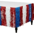 thumbnail image 5 of Patriotic Paper Fringe Table Skirt, 29" x 9' - Red, White & Blue Decor for 4th of July, Memorial Day, 5 of 6