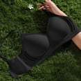 thumbnail image 2 of Zpanxa Seamless Bras for Women Wireless Breathable Back Smoothing Everyday T-Shirt Bra Black 42BC, 2 of 5