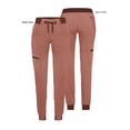 thumbnail image 5 of Adar Pro Scrubs For Women - Ultimate Yoga Jogger Scrub Pants - P7104T - Heather Coffee - 3X, 5 of 7