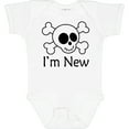 thumbnail image 3 of Inktastic I'm New Cute Skull Baby Boys or Girls Baby Bodysuit, 3 of 5