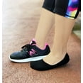 thumbnail image 2 of Fit In Clouds cotton no show womens liner hidden invisible socks for women - 3 pack in black, 2 of 5