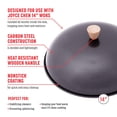 thumbnail image 3 of Joyce Chen 31-0066, 13.5-Inch Nonstick Steel Dome Lid For 14-Inch Wok Black, 3 of 5