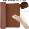 thumbnail image 4 of SHILIU-Leather Desk Mat,Desk Pad,Desktop mat,Waterproof Desk Mat for Desktop, Desk Mat for Keyboard and Mouse,Leather Mouse Pad Protector for Office and Home,30"x 14"(M-Brown), 4 of 4