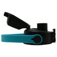 thumbnail image 3 of New Redesigned Aquatix 21 ounce FlipTop Bottle Cap with Removable TURQUOISE Strap Handle, 3 of 6