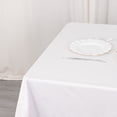 thumbnail image 5 of BalsaCircle 54x54 in White Premium Scuba Polyester Square Tablecloth Party Linens Events Decorations Supplies, 5 of 8