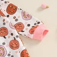 thumbnail image 4 of EnJoCho Toddler Girl Fall Football Outfit Set - Rufle Long Sleeve Pullover Sweatshirt Top & Jogger Pants 2-Piece Coordinated Comfort Clothes, 4 of 9
