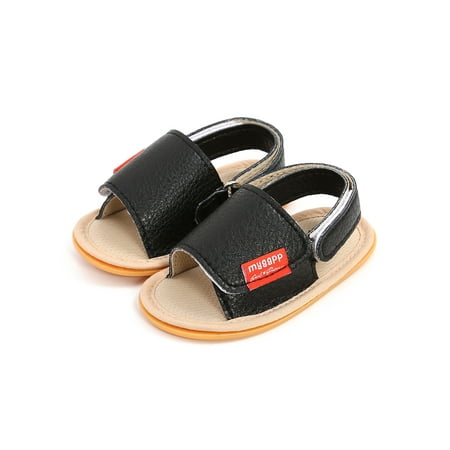 

Baby Girls Boys Summer Sandals Flats Breathable Soft Sole Leather Prewalker First Walking