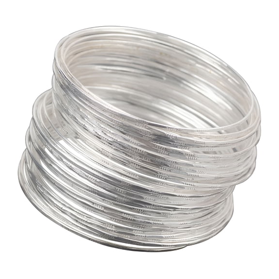 DESIGNICE 50Pcs Alloy Bracelet Bangles Set Women Stackable Bangle Stackable Bracelets for Women